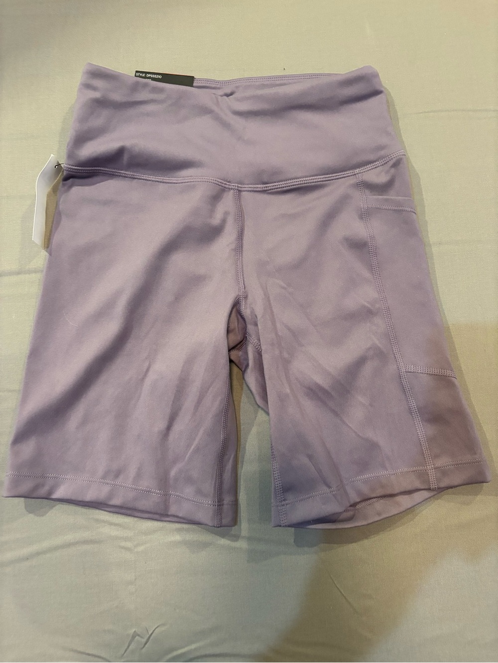 DKNY Lavender High-Rise Bike Shorts